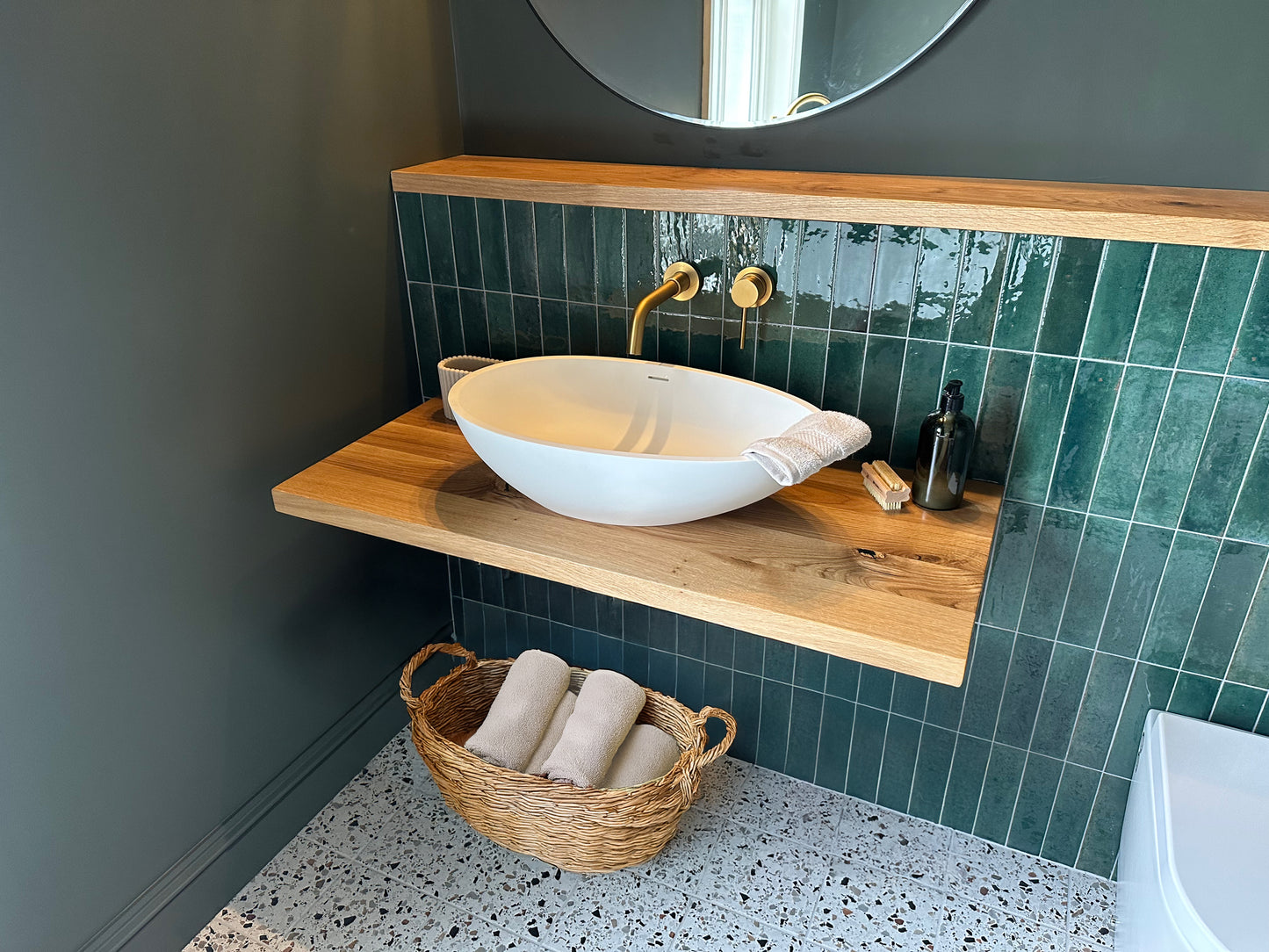 Sink Shelf finished in Pure Rubio Monocoat Finish