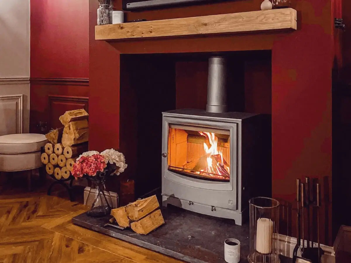 Classic Oak Fireplace Mantel - Light Finish