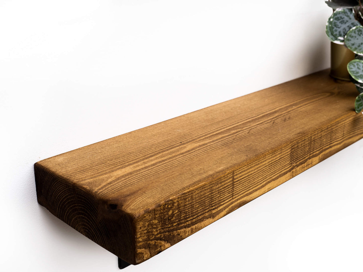 Rustic Bracket Shelf - Rugger Brown