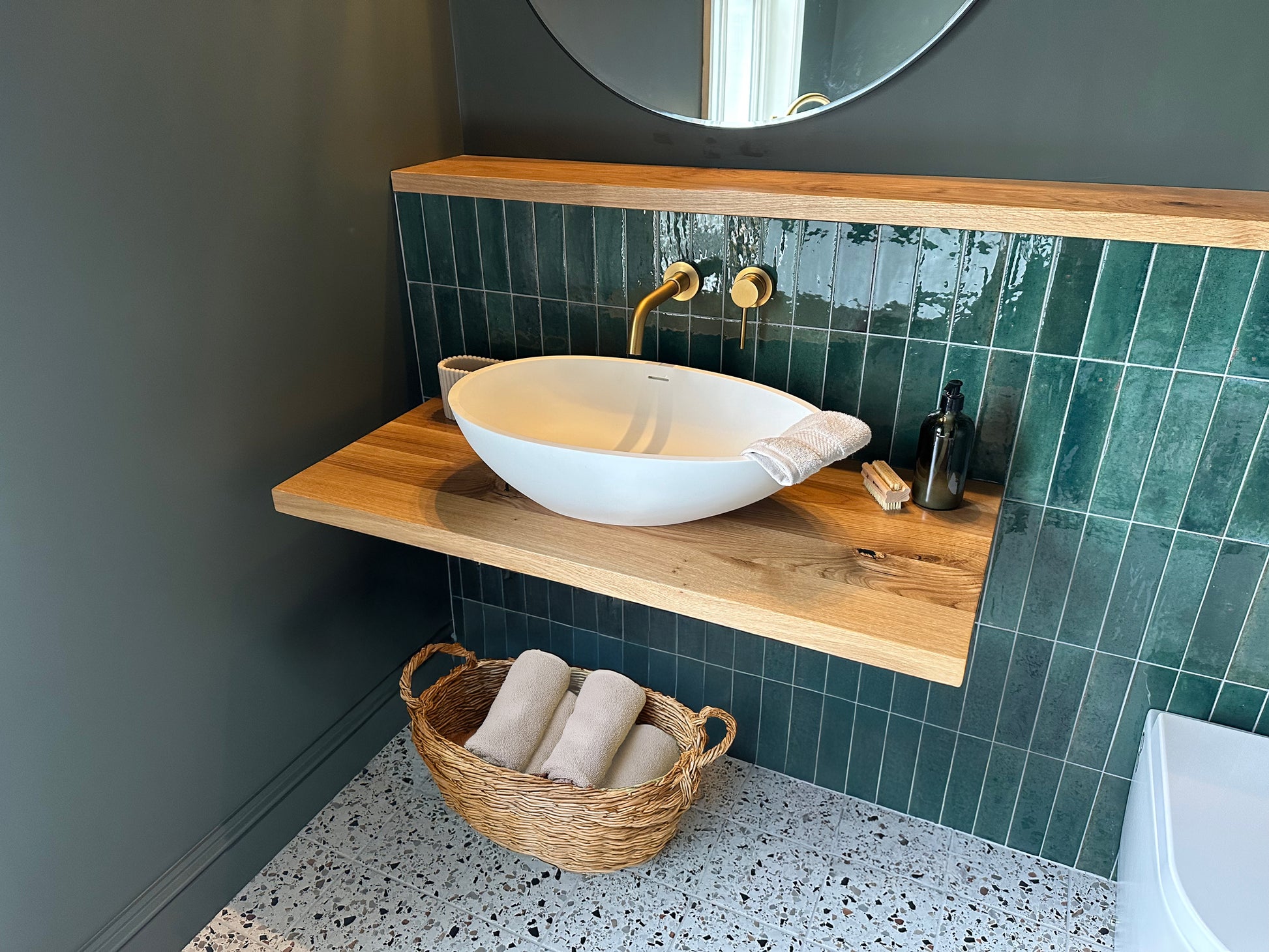 Sink Shelf finished in Pure Rubio Monocoat Finish