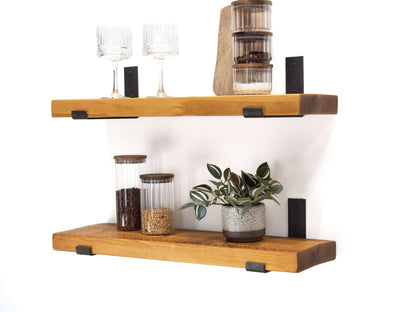 Rustic Bracket Shelf - Antique Pine