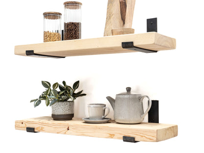 Rustic Bracket Shelf - Light