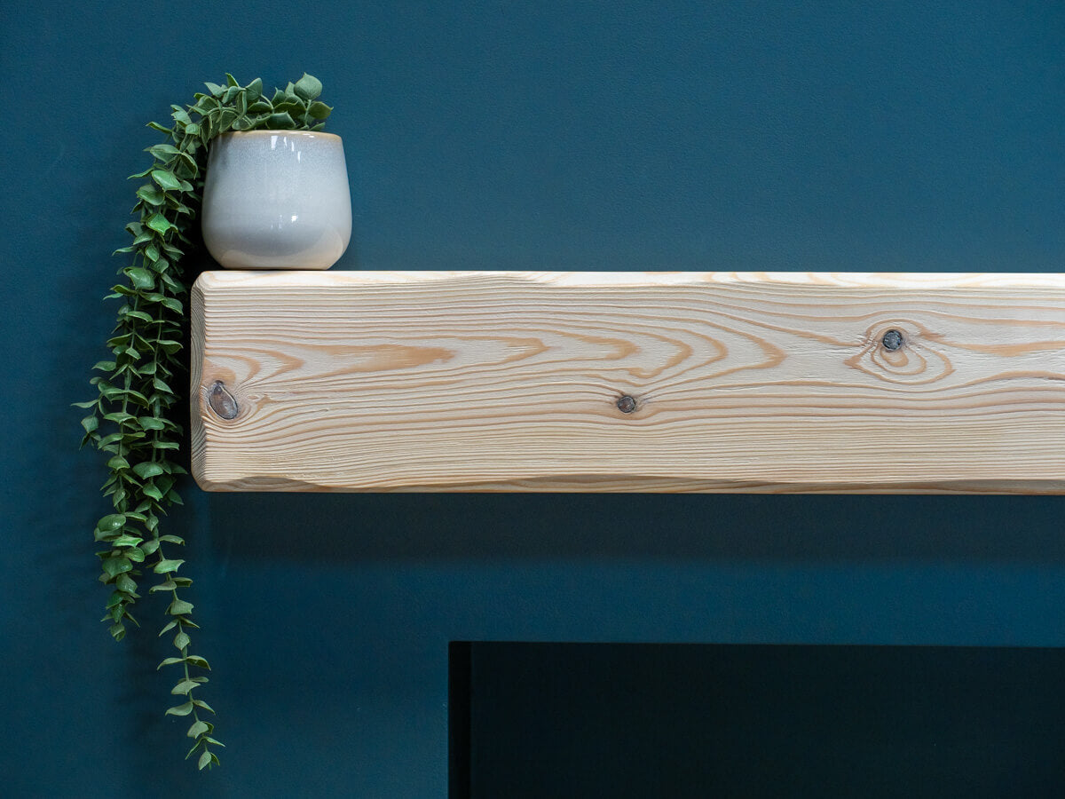 Rustic Mantel Aged - White Finish