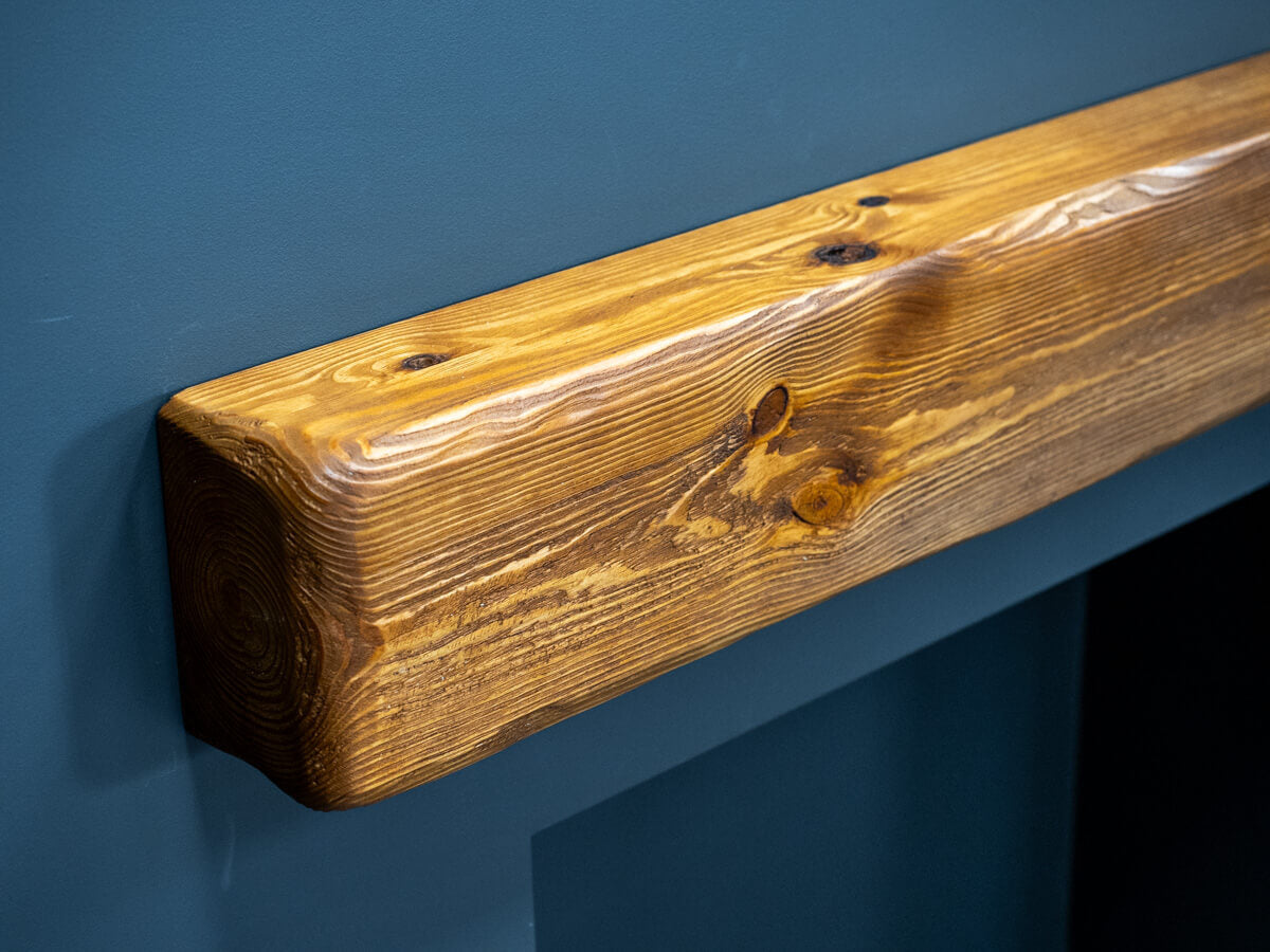 Rustic Mantel Aged - Walnut Finish