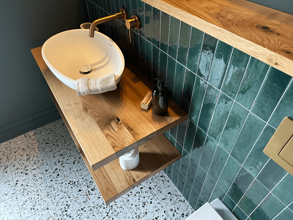 Oak Sink Shelf  - Pure Rubio Monocoat