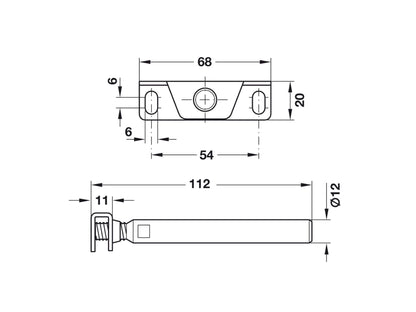 Floating shelf brackets for timber or masonry walls
