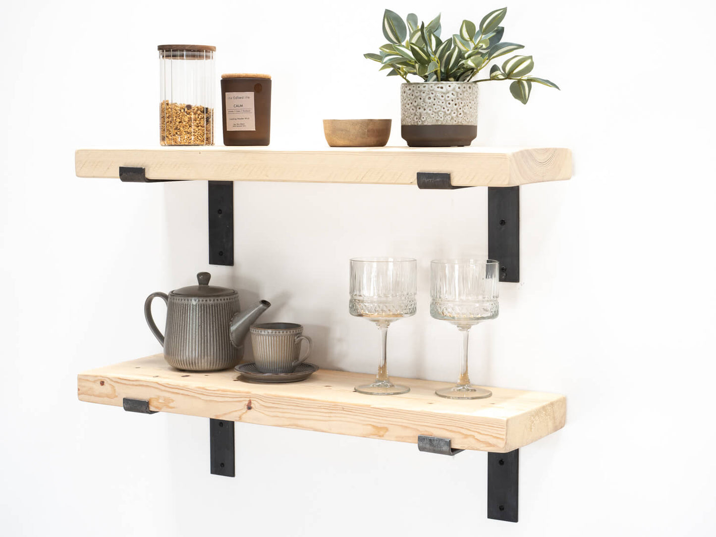 Rustic Bracket Shelf - Light