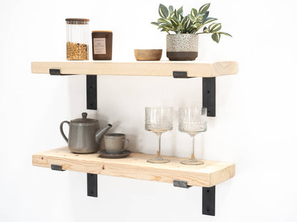 Rustic Bracket Shelf - Light