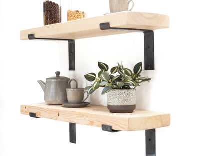 Rustic Bracket Shelf - Light