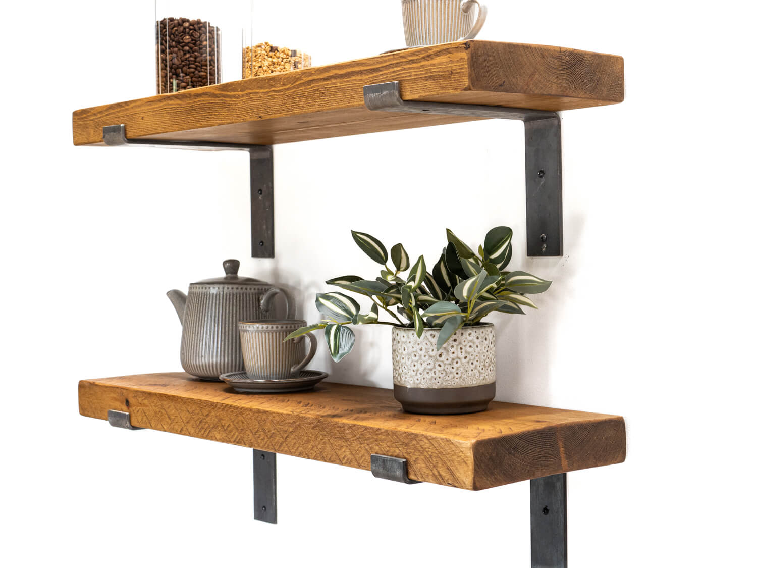 Rustic Bracket Shelf - Rugger Brown