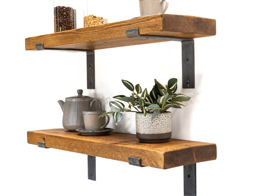 Rustic Bracket Shelf - Rugger Brown